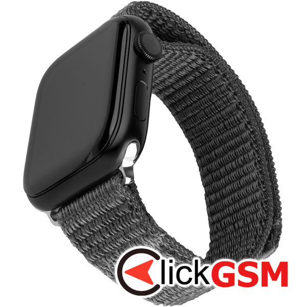 Fixed - Nylon Sporty Strap 35mm - Apple Watch 1/2/3/4/5/6/7/8/9/10/SE/SE 2/Ultra/Ultra 2 (42/44/45/46/49mm) - Dark Gray