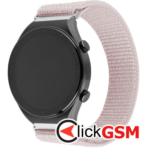 Fixed - Nylon Sporty Strap 20mm - Samsung Galaxy Watch 4/5/Active 2, Huawei Watch GT 3 (42mm)/GT 3 Pro (43mm) - Rose Gold