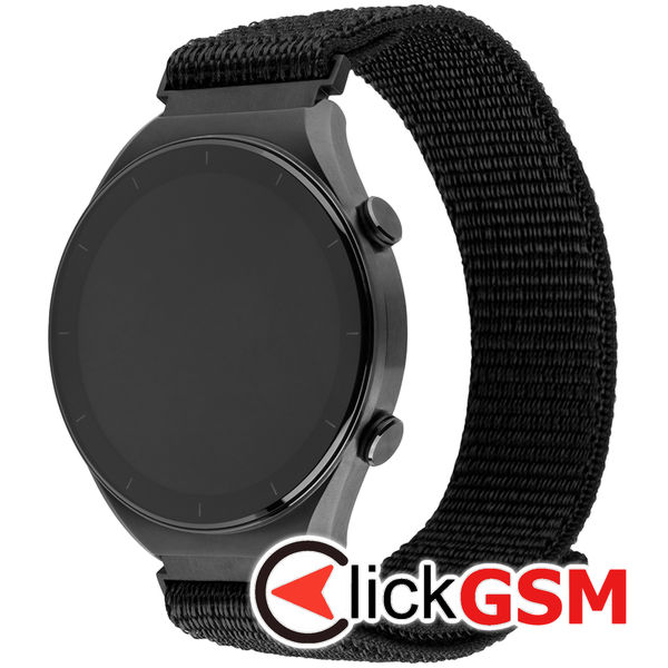 Fixed - Nylon Sporty Strap 22mm - Huawei Watch GT 2 (46mm)/GT 2 Pro/GT 3 Pro (46mm)/Ultimate, Xiaomi Watch S1 - Black