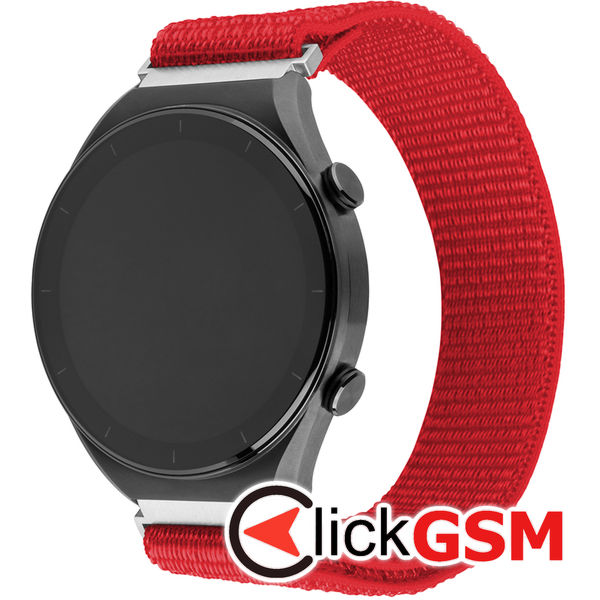 Fixed - Nylon Sporty Strap 22mm - Huawei Watch GT 2 (46mm)/GT 2 Pro/GT 3 Pro (46mm)/Ultimate, Xiaomi Watch S1 - Red