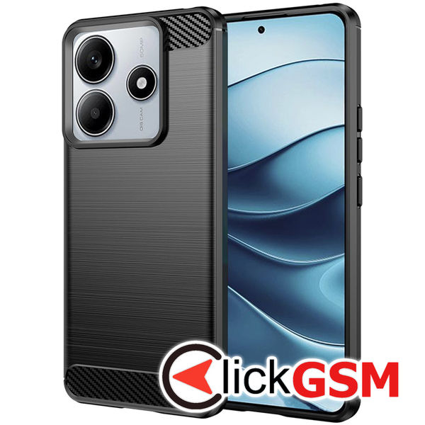 Techsuit - Carbon Silicone - Xiaomi Redmi Note 14 5G - Black