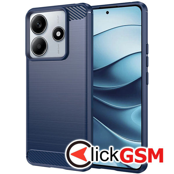 Techsuit - Carbon Silicone - Xiaomi Redmi Note 14 5G - Blue