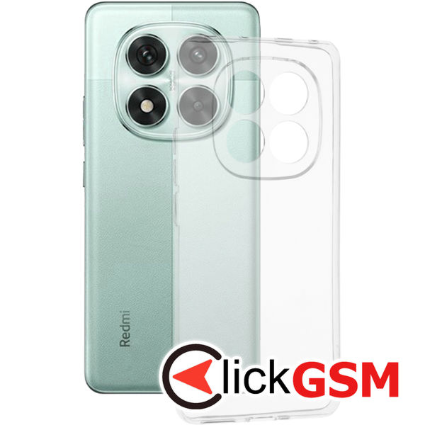 Techsuit - Clear Silicone - Xiaomi Redmi Note 14 Pro / Poco X7 - Transparent