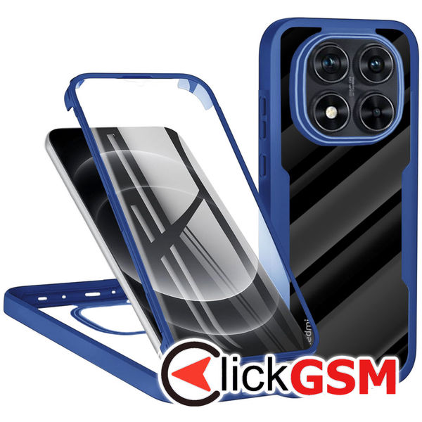 Techsuit - ColorVerse 360 Series + Screen Protector - Xiaomi Redmi Note 14 Pro / Note 14 Pro+ / Poco X7 - Blue