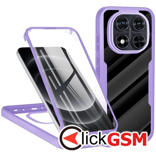Techsuit - ColorVerse 360 Series + Screen Protector - Xiaomi Redmi Note 14 Pro / Note 14 Pro+ / Poco X7 - Purple