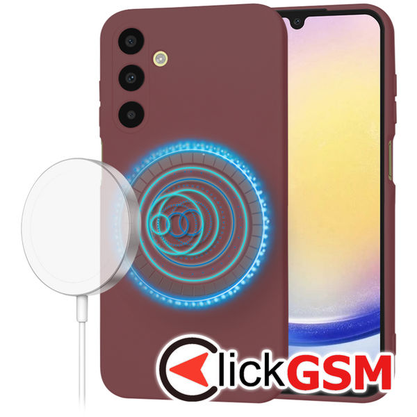 Techsuit - SoftFlex MagSafe - Samsung Galaxy A25 5G - Plum Red