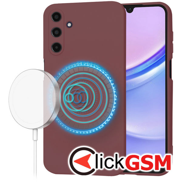 Techsuit - SoftFlex MagSafe - Samsung Galaxy A15 4G / A15 5G - Plum Red