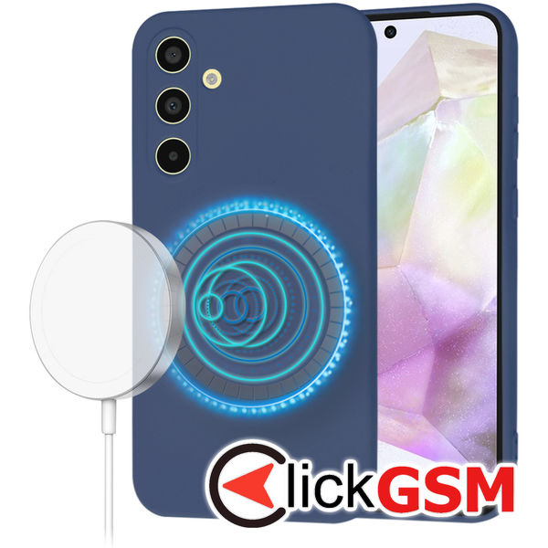 Techsuit - SoftFlex MagSafe - Samsung Galaxy A35 5G - Navy Blue