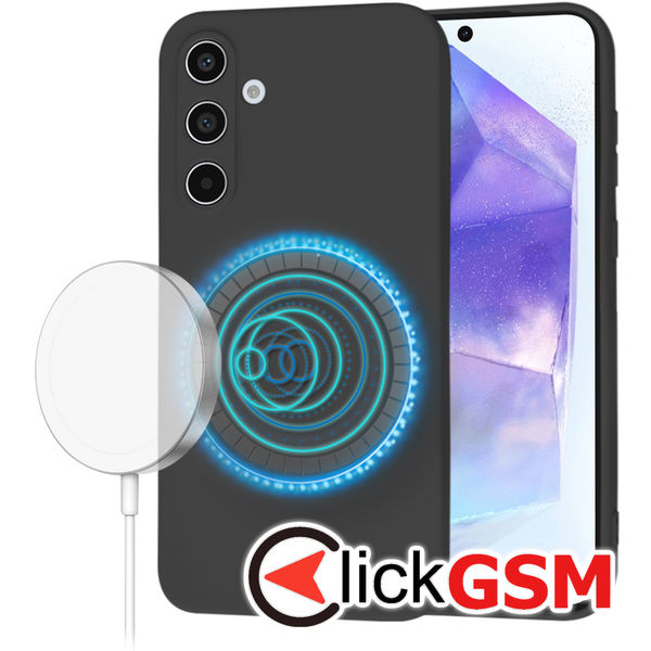 Techsuit - SoftFlex MagSafe - Samsung Galaxy A55 5G - Black