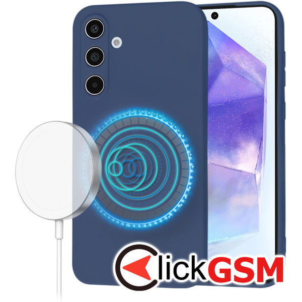 Techsuit - SoftFlex MagSafe - Samsung Galaxy A55 5G - Navy Blue