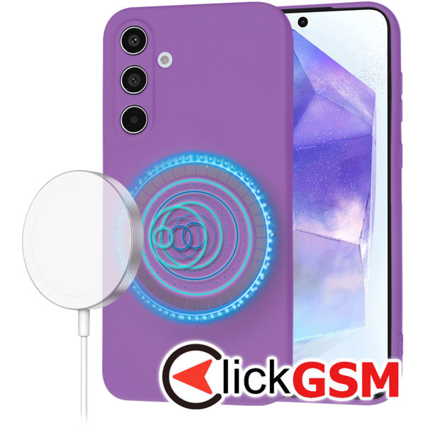 Techsuit - SoftFlex MagSafe - Samsung Galaxy A55 5G - Purple