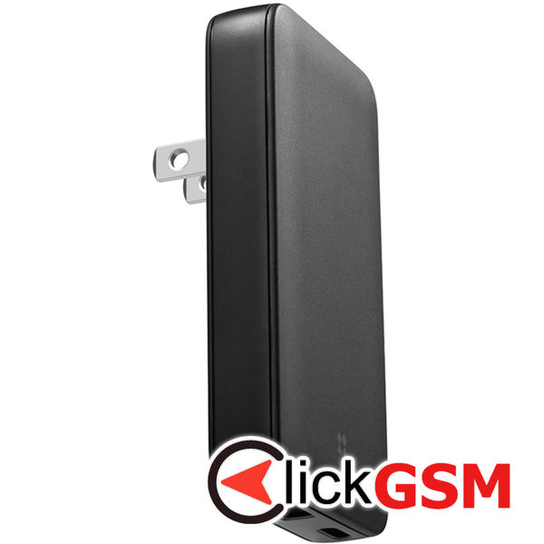 Edizard - Premium Wall Charger US (EZ840101) - with Adapter EU/UK, GaN, Type-C, USB, 65W - Black