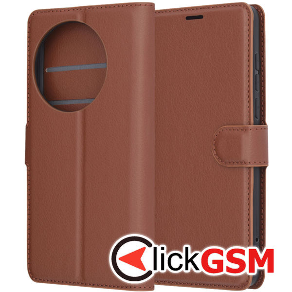 Techsuit - Leather Folio - OnePlus 13 - Brown