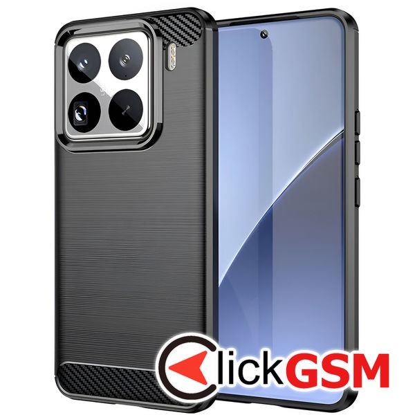 Techsuit - Carbon Silicone - Xiaomi 15 Pro - Black