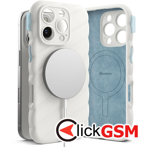 Ringke - Macaron Silicone MagSafe - iPhone 16 Pro - White