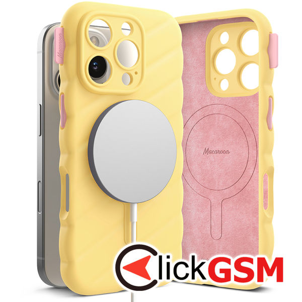 Ringke - Macaron Silicone MagSafe - iPhone 16 Pro - Yellow
