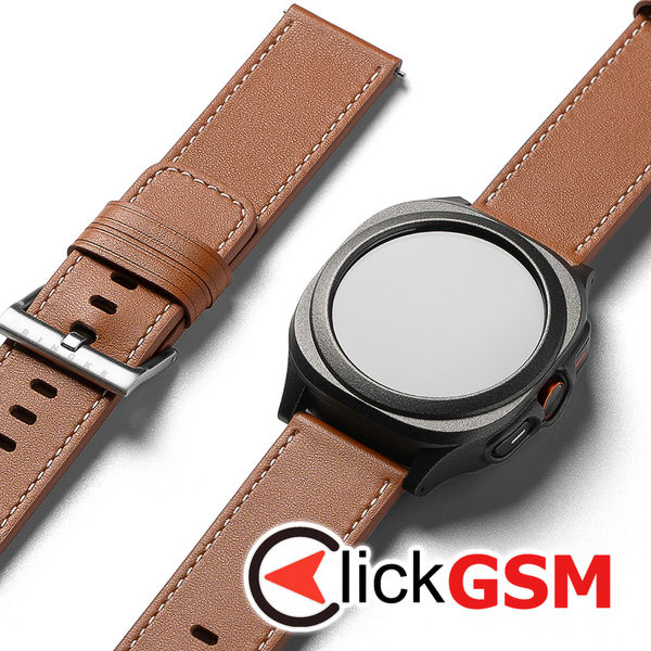Ringke - Leather One Basic Bold - Fossil Hybrid 24mm / Mobvoi TicWatch Pro 5 / Suunto 9 / Suunto 9 Baro / Suunto D5 - Brown