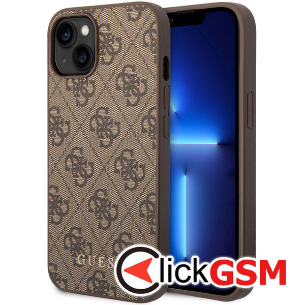 Guess - Hardcase 4G (GUHCP14SG4GFBR) - iPhone 14 - Brown