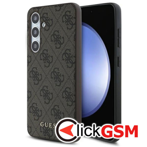 Guess - Hardcase 4G Classic (GUHCS24FEG4GFBR) - Samsung Galaxy S24 FE - Brown