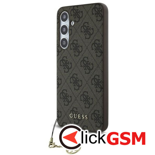 Guess - Hardcase 4G Charms Collection (GUHCS24FEGF4GBR) - Samsung Galaxy S24 FE - Brown