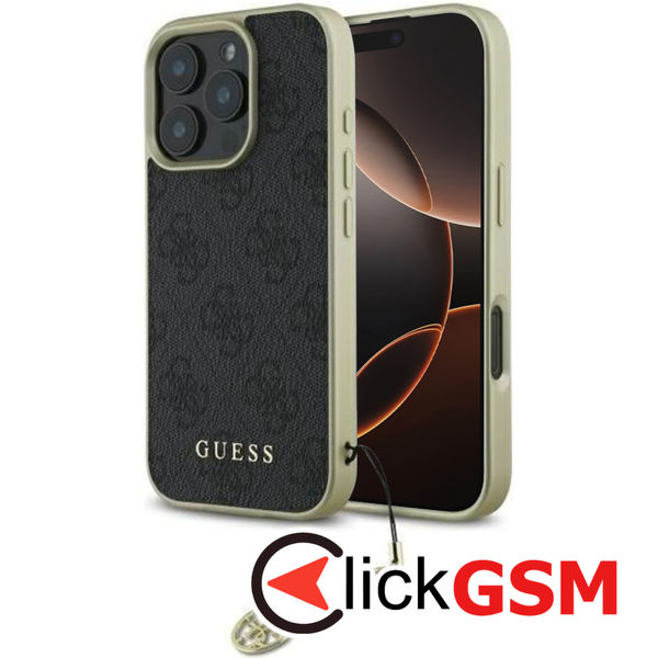 Guess - Hardcase 4G Charms Collection (GUHCP16XGF4GGR) - iPhone 16 Pro Max - Black
