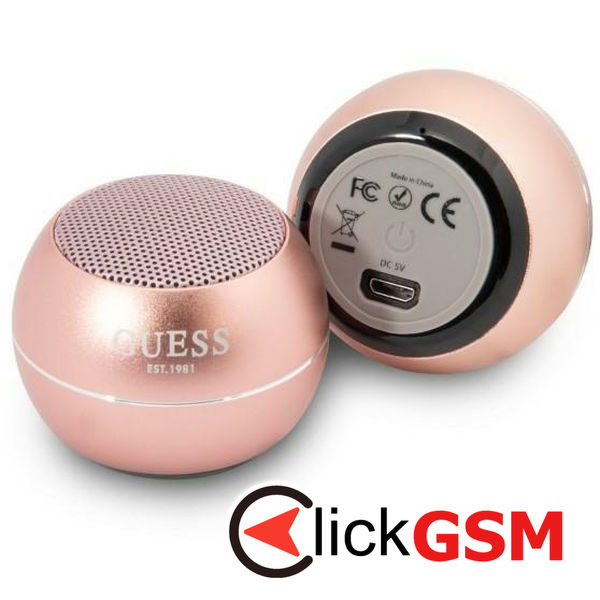 Guess - Wireless Mini Speaker (GUWSALGEP) - Bluetooth 5.0, 3W, 300mAh, 4H - Pink