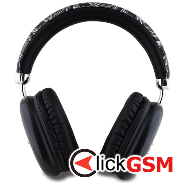 Guess - Wireless Headphones GCUBE Metallic Script Logo (GUBHK1GCTCSK) - Over-ear Headset, Bluetooth 5.3, 400mAh - Black