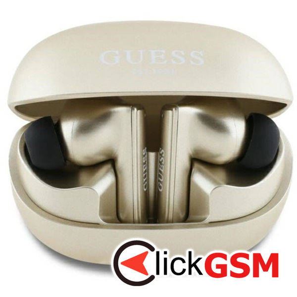 Guess - Wireless Earbuds Capsule Printed Logo (GUTWST88MCTGD) - In-Ear, Bluetooth, TWS - Gold