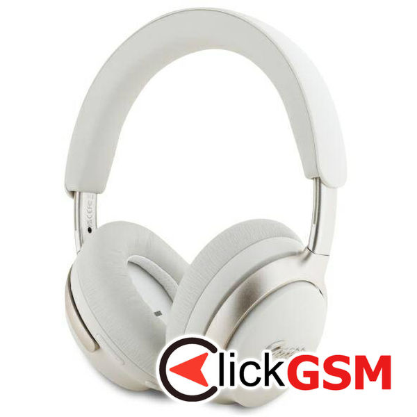 Guess - Wireless Headphones Metal Script Logo (GUBHC22PSFCSME) - Bluetooth, ANC, On-ear - Beige