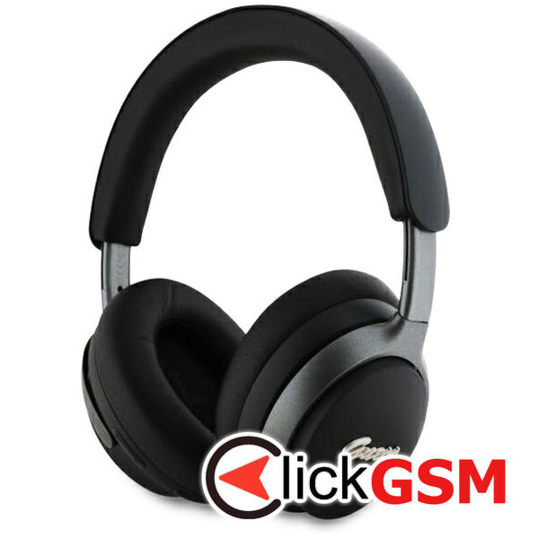 Guess - Wireless Headphones Metal Script Logo (GUBHC22PSFCSMK) - Bluetooth, ANC, On-ear - Black