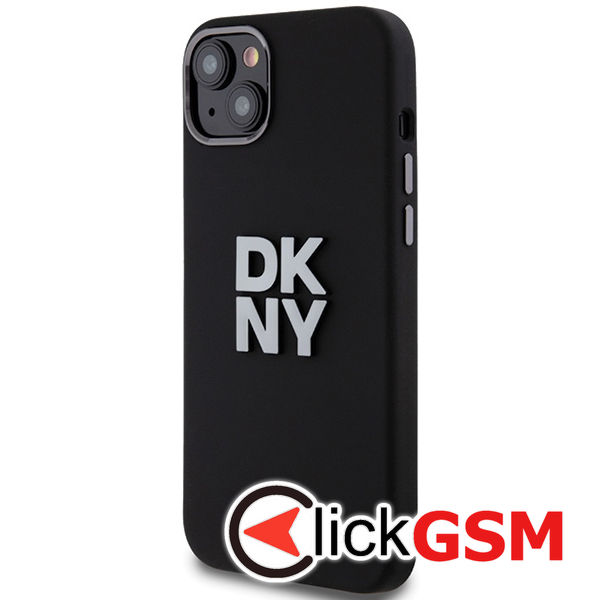 DKNY - Hardcase Liquid Silicone Metal Logo (DKHCP15MSMCBSK) - iPhone 15 Plus - Black