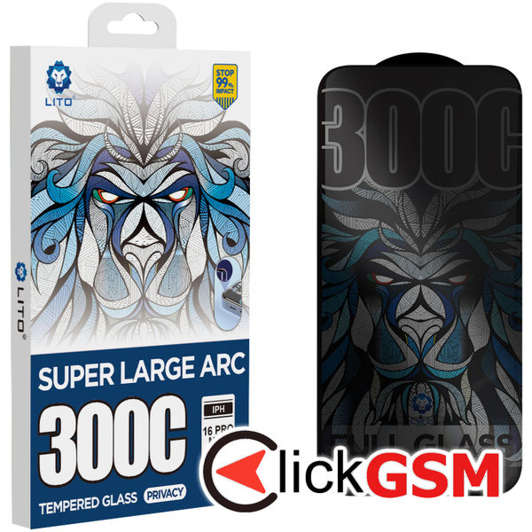 Lito - D+ Max Privacy 300C - iPhone 15 Pro Max - Black