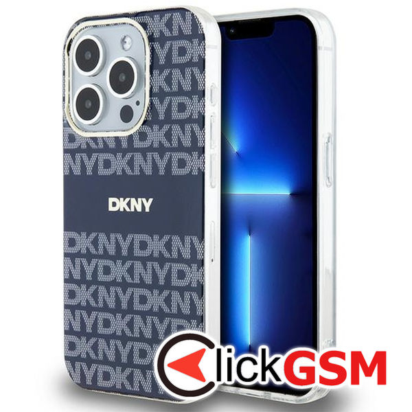 DKNY - IML Mono & Stripe MagSafe (DKHMP15XHRHSEB) - iPhone 15 Pro Max - Blue