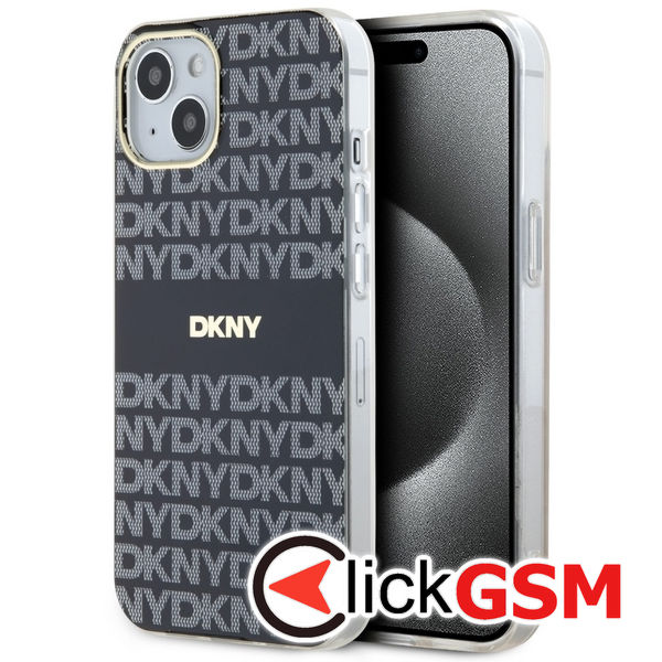 DKNY - IML Mono & Stripe MagSafe (DKHMP15SHRHSEK) - iPhone 15 - Black