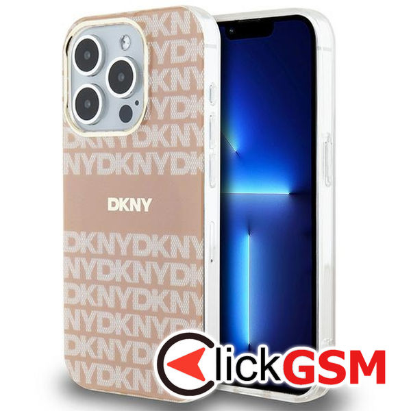 DKNY - IML Mono & Stripe MagSafe (DKHMP15LHRHSEP) - iPhone 15 Pro - Pink