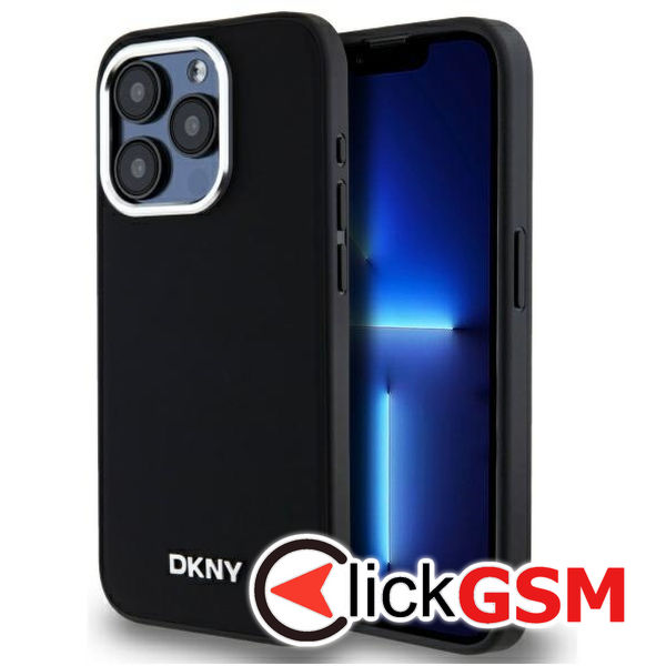 DKNY - Hardcase Plain Logo MagSafe (DKHMP15LPSCMCLK) - iPhone 15 Pro - Black