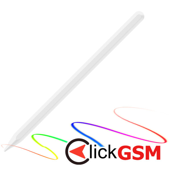 Techsuit - Stylus Pen (AC20-Pro) - for iPad, Bluetooth, Magnetic Charging, Palm Rejection, 70mAh, 5V - White