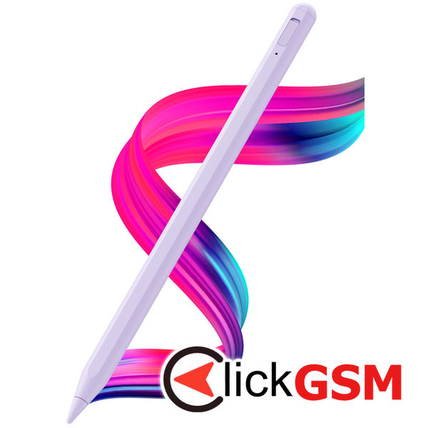 Techsuit - Stylus Pen (AC10SH) - for iPad, Bluetooth, Type-C, 125mAh, Palm Rejection, Replaceable Apple Nib - Mystic Lilac