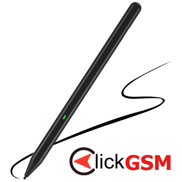 Techsuit - Stylus Pen (C581-C) - Microsoft Surface, Type-C, Palm Rejection, Tilt Sensitivity, Side Adsorption, 90mAh - Black