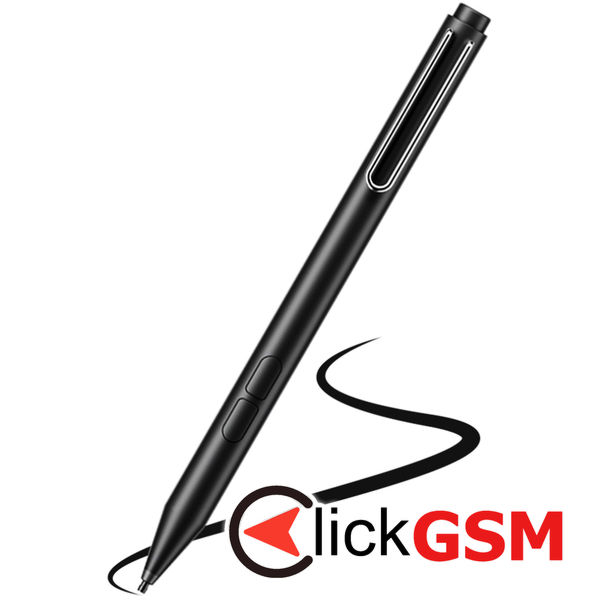 Techsuit - Stylus Pen (F94S) - for Microsoft Surface, Active, Educational Pen, Palm Rejection, AAAA Battery, MPP1.51 - Black