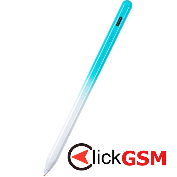 Techsuit - Stylus Pen (S3) - for Phones and Tablets, Universal, Active, Type-C, Fast Charging, 130mAh - Blue