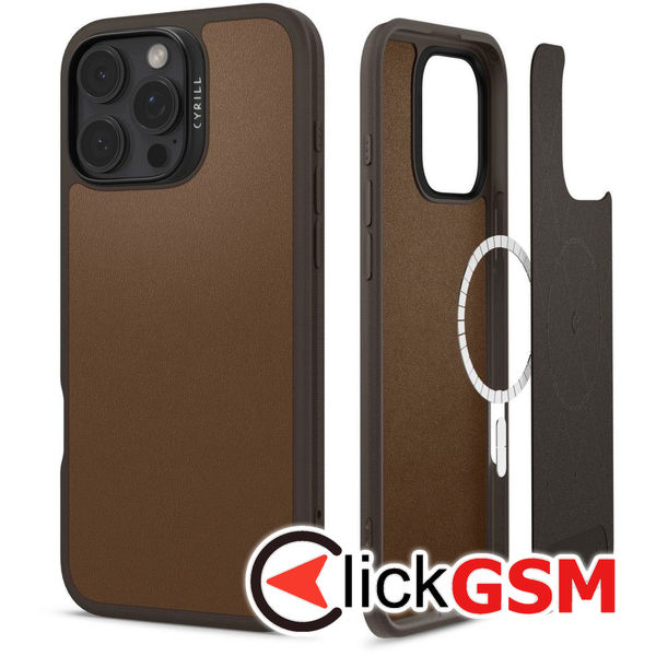Spigen - Cyrill Kajuk MagSafe - iPhone 16 Pro Max - Saddle Brown