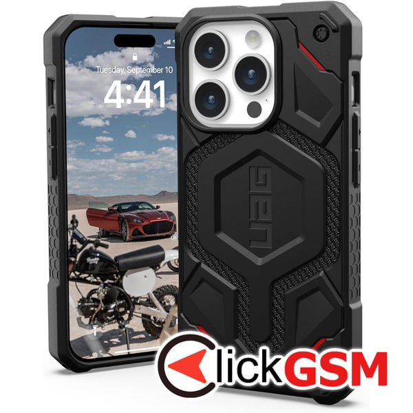 UAG - Monarch Pro - iPhone 15 Pro - Kevlar Black