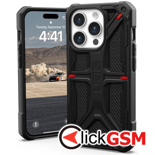 UAG - Monarch - iPhone 15 Pro - Kevlar Black