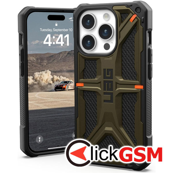 UAG - Monarch - iPhone 15 Pro - Kevlar Element Green