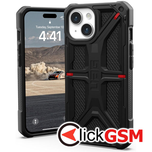 UAG - Monarch - iPhone 15 - Kevlar Black
