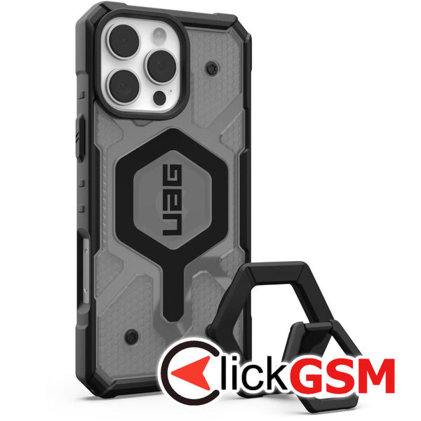UAG - Pathfinder Clear MagSafe - iPhone 16 Pro Max - Ash / Black Stand