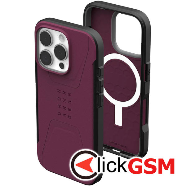 UAG - Civilian MagSafe - iPhone 16 Pro - Bordeaux