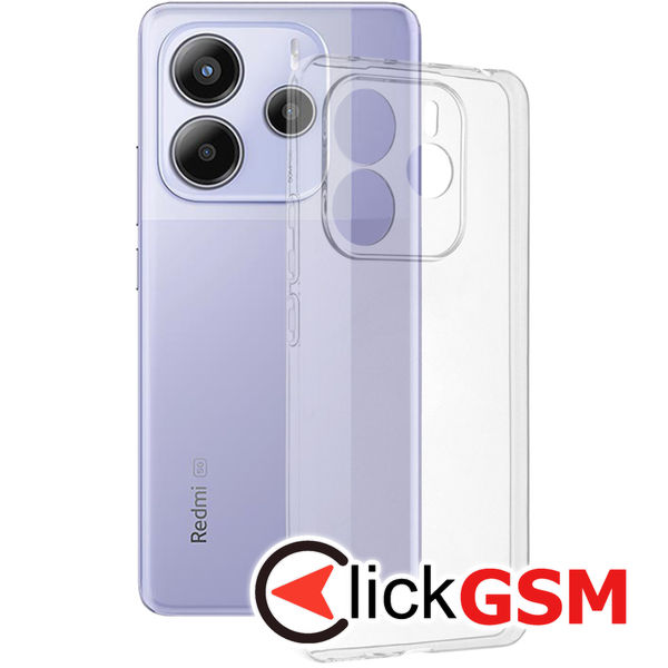 Techsuit - Clear Silicone - Xiaomi Redmi Note 14 5G - Transparent