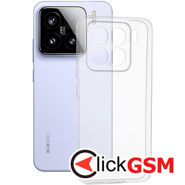 Techsuit - Clear Silicone - Xiaomi 15 - Transparent